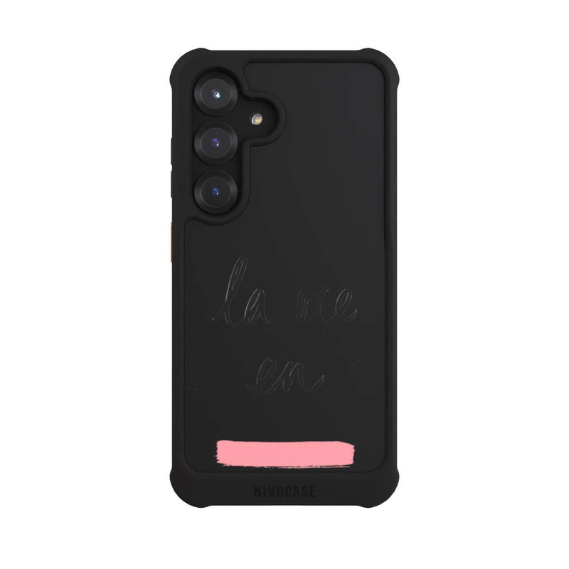 Galaxy S25 NIVOmax La vie en Rosa Transparent