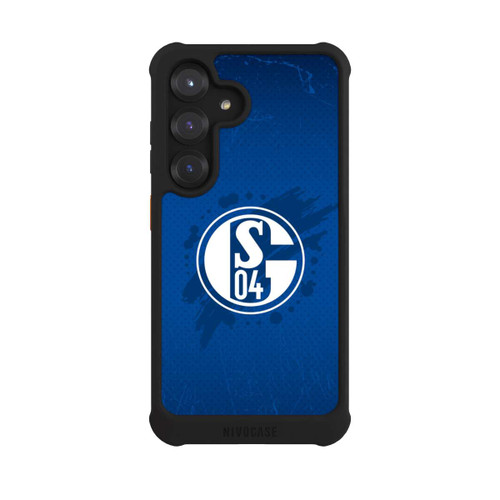 Samsung Galaxy S25 NIVOmax Schalke 04 Farbe Fleck Blau