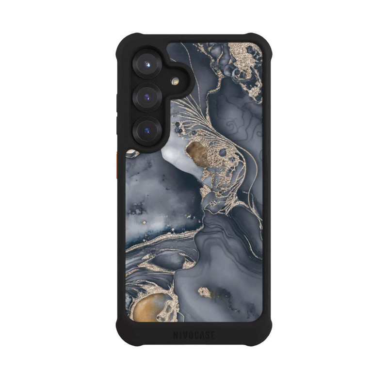 Galaxy S25 NIVOmax Alcohol Ink Gold Grey