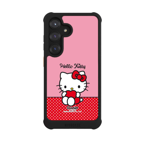 Samsung Galaxy S25 NIVOmax Hello Kitty sitzend mit Herz