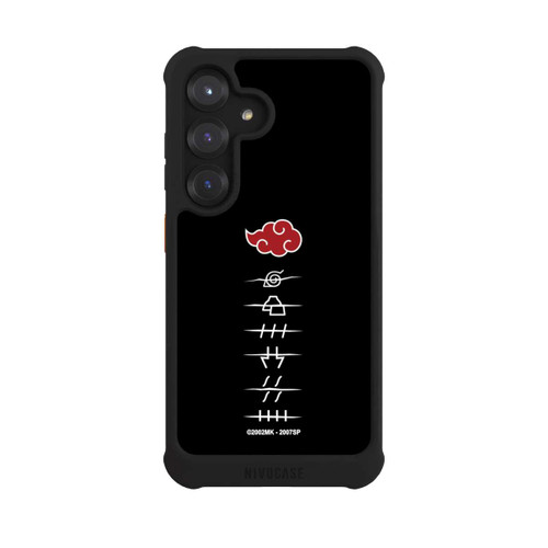 Samsung Galaxy S25 NIVOmax Akatsuki Mitglieder Symbole Schwarz