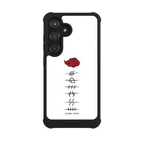 Samsung Galaxy S25 NIVOmax Akatsuki Mitgliedersymbole Weiß