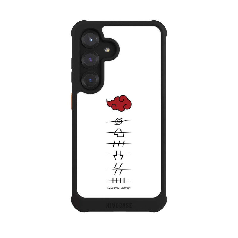 Galaxy S25 NIVOmax Akatsuki Mitgliedersymbole Weiß
