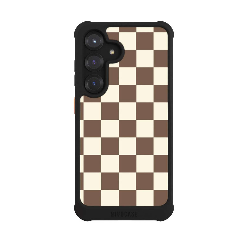 Galaxy S25 NIVOmax Checkerboard brown