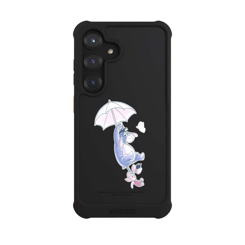 Galaxy S25 NIVOmax Winnie Pooh Eeyeore Find Happiness Transparent