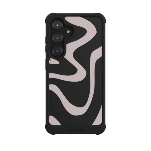 Samsung Galaxy S25 NIVOmax Linien Wellig Transparent