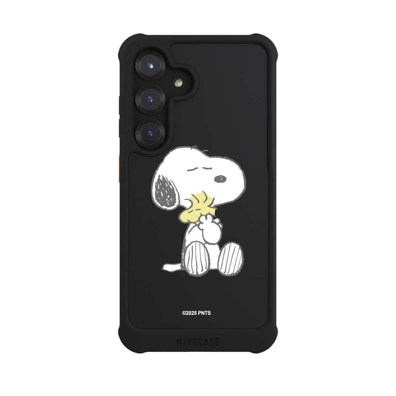Galaxy S25 NIVOmax Snoopy And Woodstock Cuddling transparent