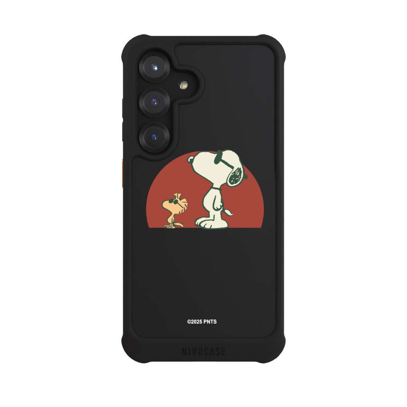 Galaxy S25 NIVOmax Snoopy Woodstock Far Out transparent