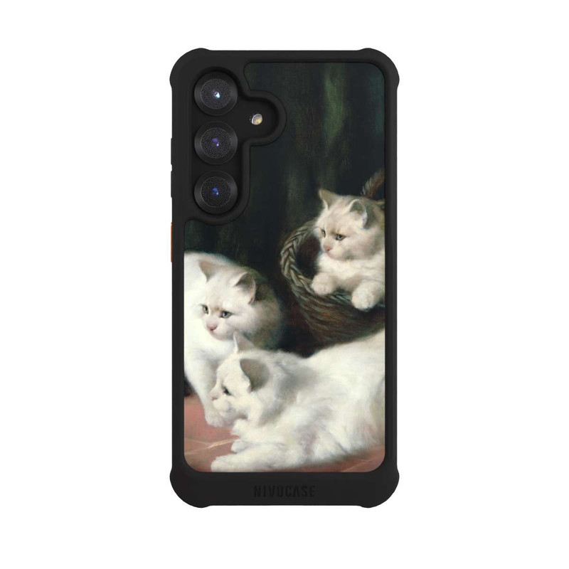 Galaxy S25 NIVOmax Three White Angora Kittens