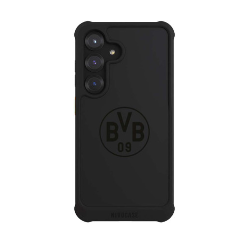 Samsung Galaxy S25 NIVOmax BVB Logo Schwarz Transparent