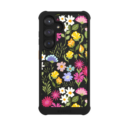 Samsung Galaxy S25 NIVOmax Bunte Sommerblumen Transparent