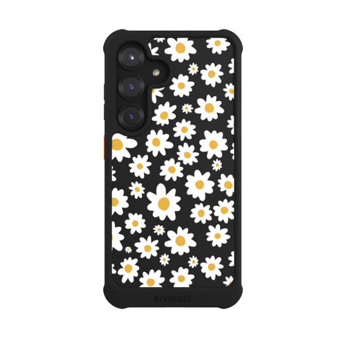 Samsung Galaxy S25 NIVOmax Daisy Flower Seamless Pattern Transparent