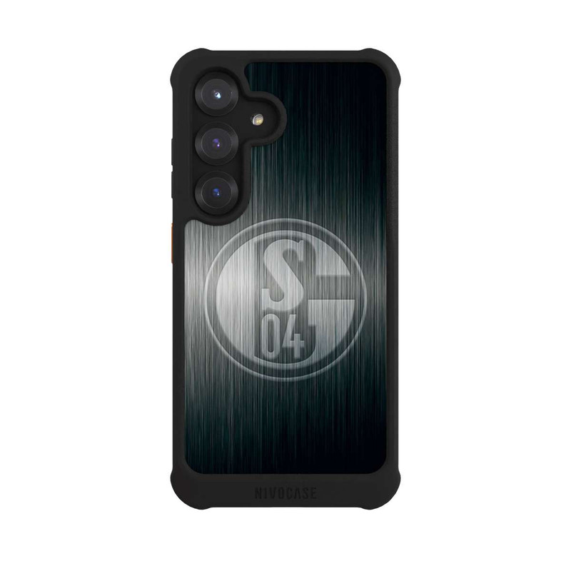 Galaxy S25 NIVOmax Schalke 04 Metall Look