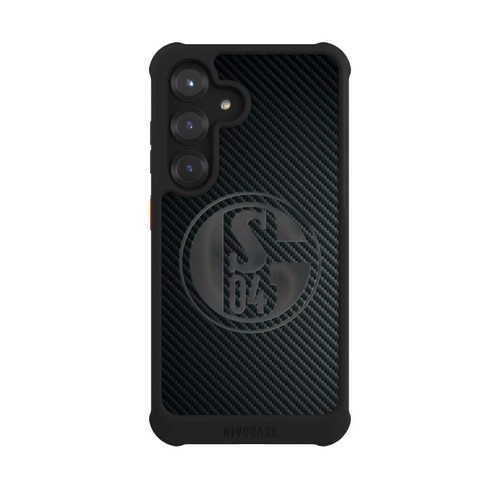 Samsung Galaxy S25 NIVOmax Schalke 04 Carbon Look