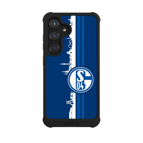 Samsung Galaxy S25 NIVOmax Schalke 04 Skyline Blau