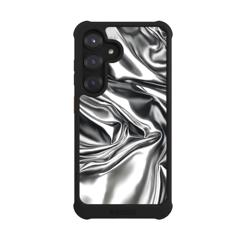 Galaxy S25 NIVOmax Shiny Chrome Silver
