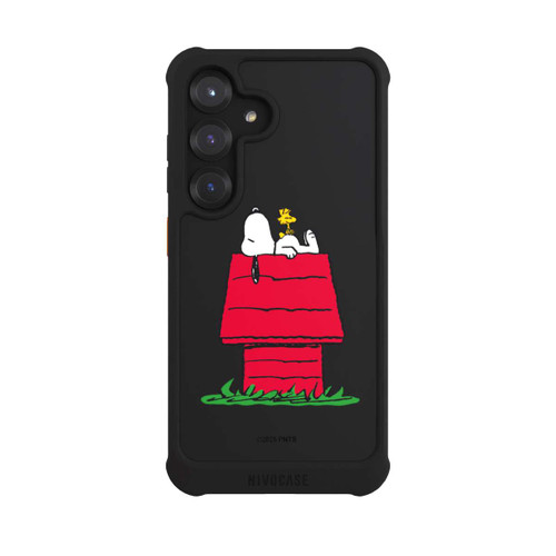 Samsung Galaxy S25 NIVOmax Snoopy and Woodstock Classic transparent