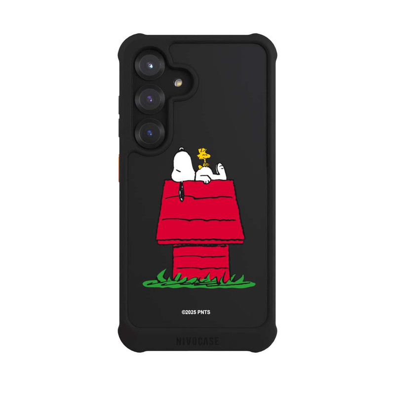 Galaxy S25 NIVOmax Snoopy and Woodstock Classic transparent