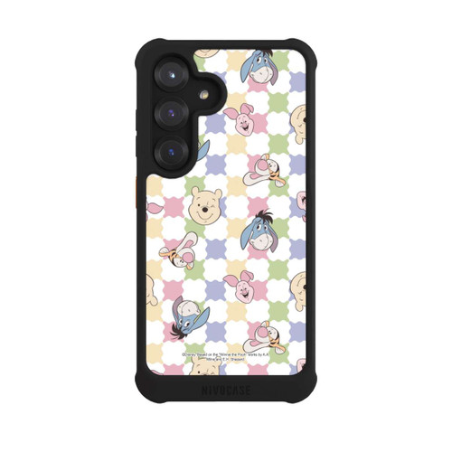 Samsung Galaxy S25 NIVOmax Winnie Puuh und Freunde farbenfrohes Muster