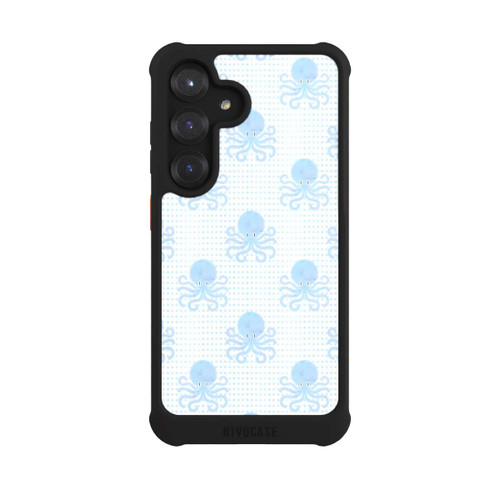 Samsung Galaxy S25 NIVOmax Blue Watercolor Octopus