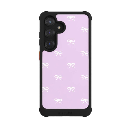 Samsung Galaxy S25 NIVOmax Schleifen Muster Flieder