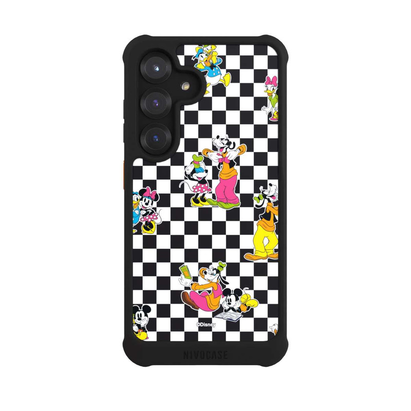 Galaxy S25 NIVOmax Donald and Friends Pattern Black and White