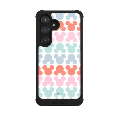 Samsung Galaxy S25 NIVOmax Disney Mickey Icon Pattern Red and Pink