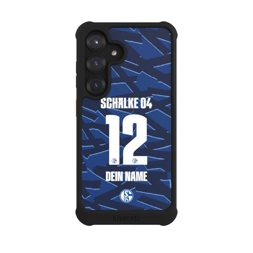 Samsung Galaxy S25 NIVOmax Schalke 04 Trikot Personalisierbar 25-26