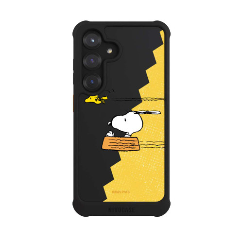 Samsung Galaxy S25 NIVOmax Peanuts-Snoopy und Woodstock Transparent