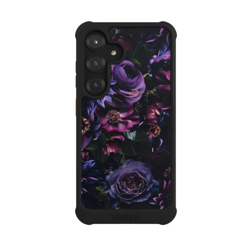 Samsung Galaxy S25 NIVOmax Dunkle Lila Blüten 