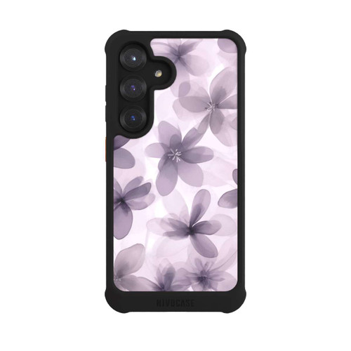 Samsung Galaxy S25 NIVOmax Fliederfarbenes Blumenmuster mit KI