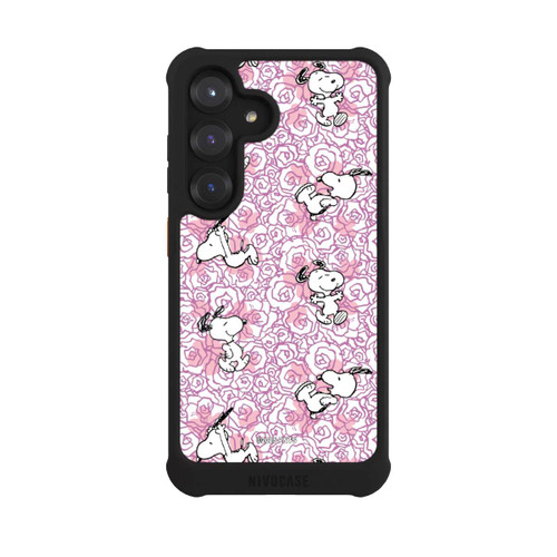 Samsung Galaxy S25 NIVOmax Peanuts Pink Roses Pattern
