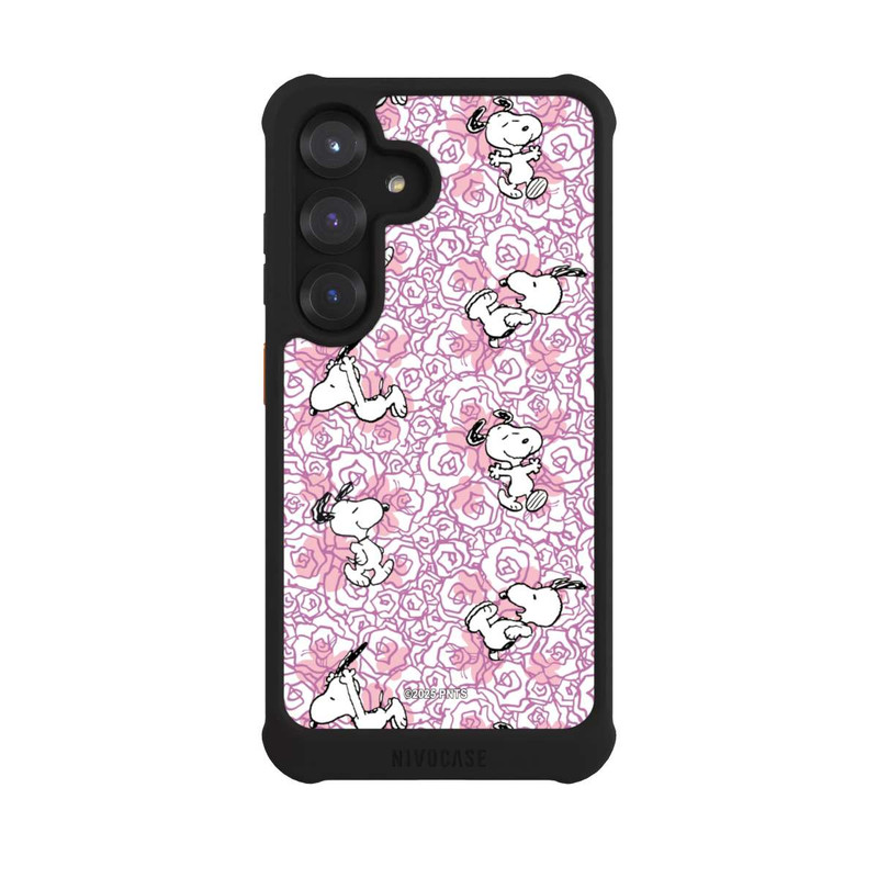 Galaxy S25 NIVOmax Peanuts Pink Roses Pattern