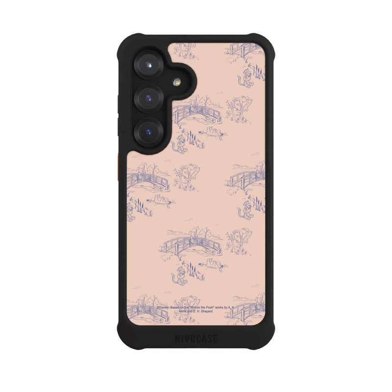 Galaxy S25 NIVOmax Winnie Puuh Keramik Muster Brücke Pink