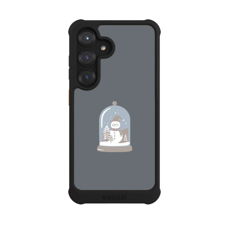 Galaxy S25 NIVOmax Minimalist Snow Globe with Snowman