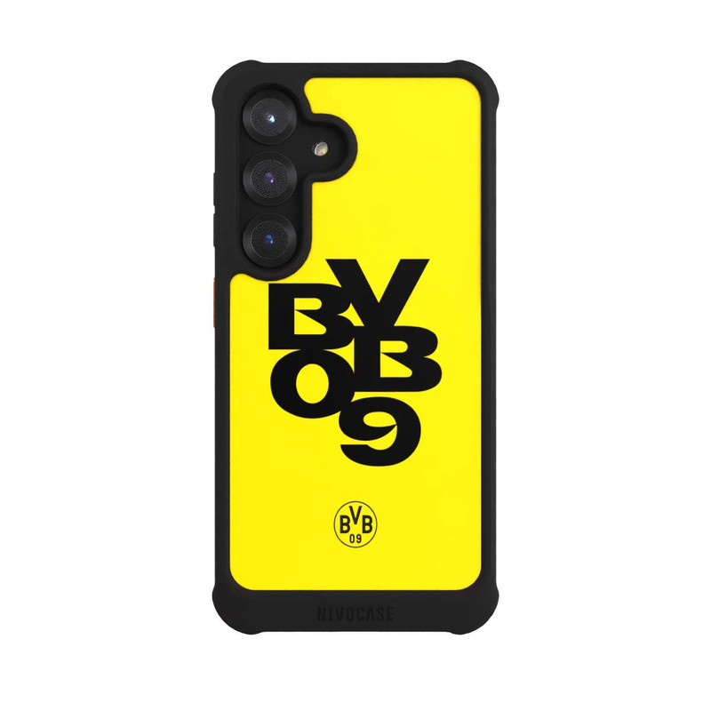 Galaxy S25 NIVOmax BVB09 Schwarz Gelb