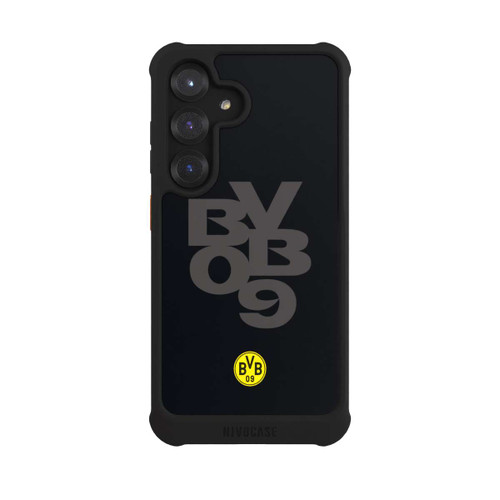 Samsung Galaxy S25 NIVOmax BVB09 Grau Schwarz