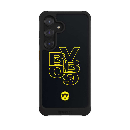 Samsung Galaxy S25 NIVOmax BVB09 Gelb Schwarz