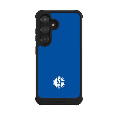 Samsung Galaxy S25 NIVOmax FC Schalke 04 Logo Blau