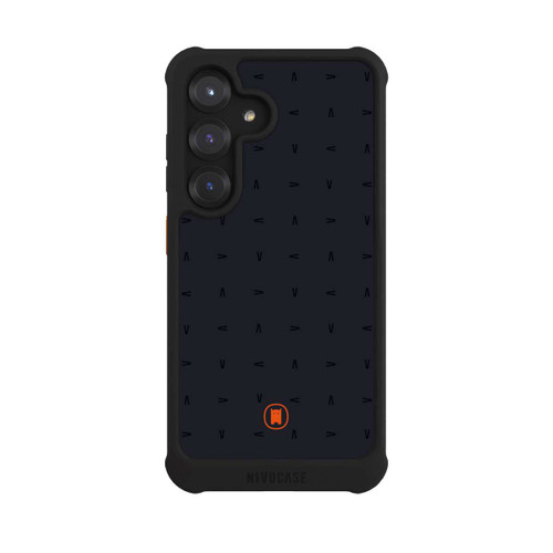 Samsung Galaxy S25 NIVOmax Nivocase Muster Dunkelgrau