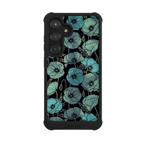 Samsung Galaxy S25 NIVOmax Coquelicots d'Été Verts