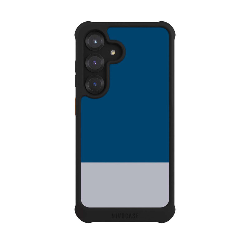 Galaxy S25 NIVOmax Dunkelblau Grau Farbkombi