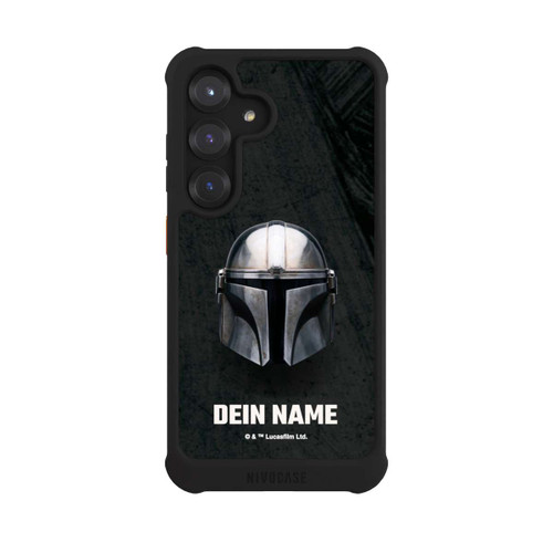 Samsung Galaxy S25 NIVOmax Star Wars Mandalorian Black Helmet customisable