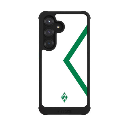 Samsung Galaxy S25 NIVOmax Werder Bremen Rautenelement Grün