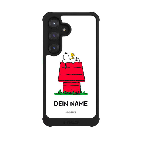 Samsung Galaxy S25 NIVOmax Snoopy and Woodstock Classic Personalisierbar