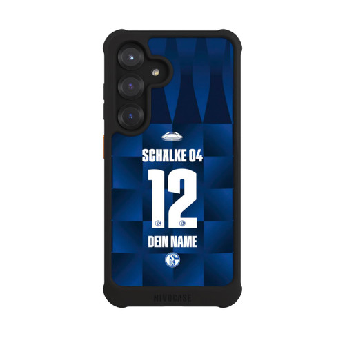 Samsung Galaxy S25 NIVOmax Schalke 04 Trikot Personalisierbar 26-27