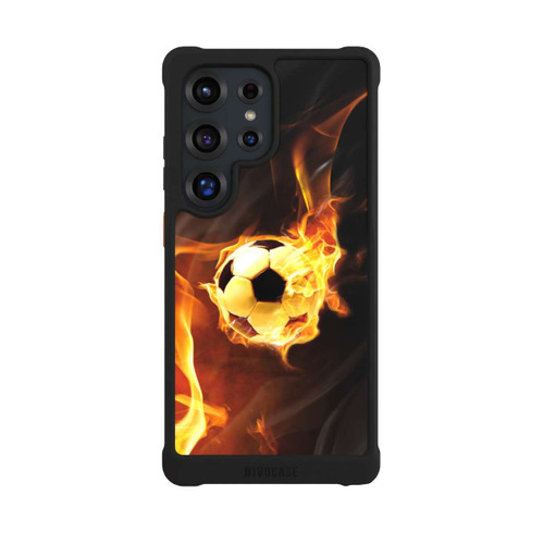 Samsung Galaxy S25 Ultra NIVOmax Fußball in Flammen