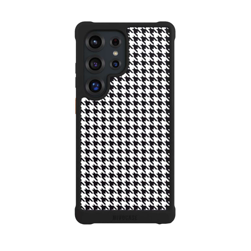 Galaxy S25 Ultra NIVOmax Hahnentritt Schwarz Weiß