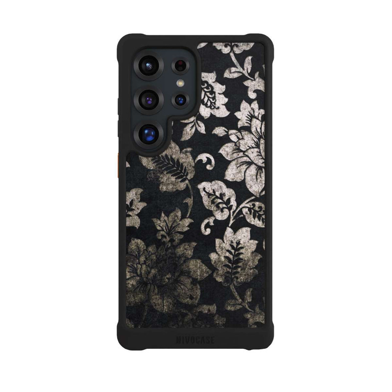 Galaxy S25 Ultra NIVOmax Vintage Argent et Noir