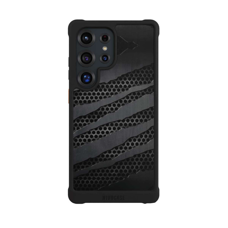 Galaxy S25 Ultra NIVOmax Grey Metal Scratches